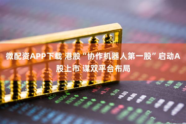 微配资APP下载 港股“协作机器人第一股”启动A股上市 谋双平台布局