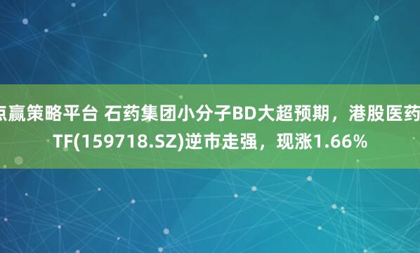 点赢策略平台 石药集团小分子BD大超预期，港股医药ETF(159718.SZ)逆市走强，现涨1.66%
